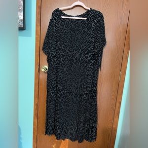 Black and White Ellos Dress